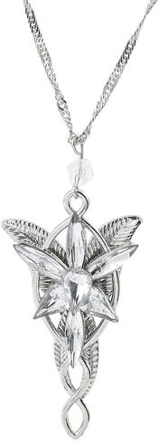 Valman Arwen Evenstar Necklace Lord of The Ring Hobbit Pendant Necklace with Cubic Zirconia,Elvish Jewelry for Women in Kuwait