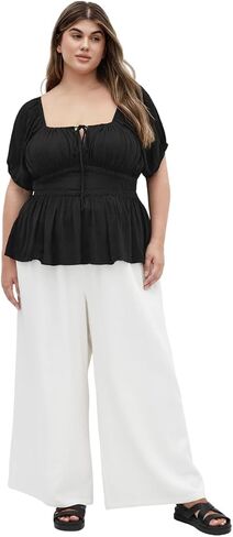 City Chic Women's Plus Size Top - Ebony in Kuwait