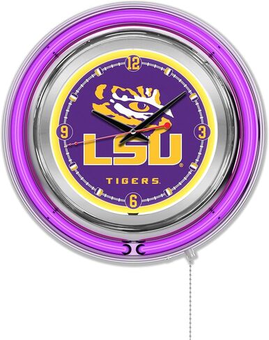 Holland Bar Stool NCAA Unisex-Adult Double Neon Ring, 15" Dia. Logo Clock in Saudi Arabia