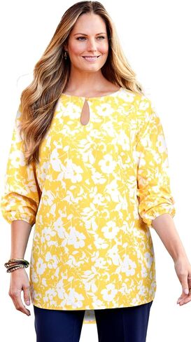 Catherines Women's Plus Size Liz&Me Keyhole Top in Saudi Arabia