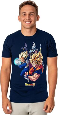 Dragon Ball Super Character Men's Black Crew Neck T-Shirt in Kuwait
