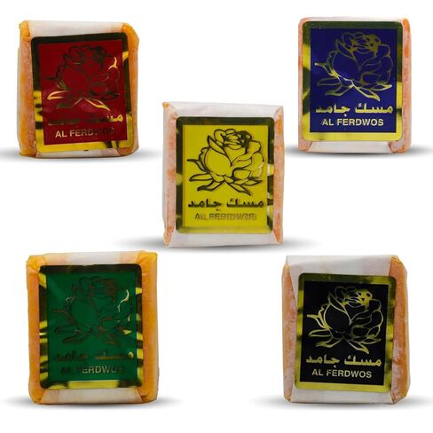 Egyptian Pharaoh 5 Scents Musk Jamid Natural Fragrance Solid Islamic Arabic Arabian Arab Cube Halal in Saudi Arabia