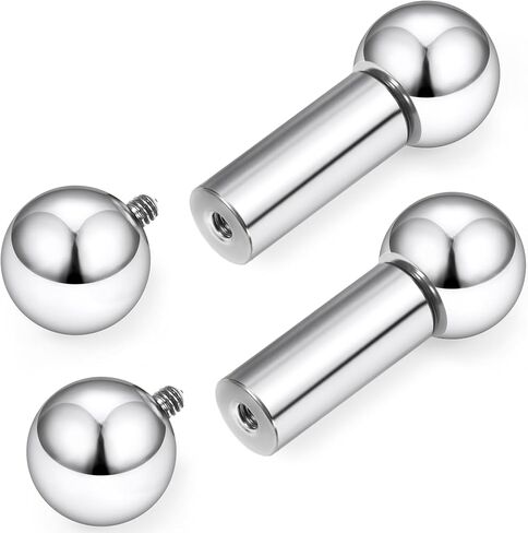 16G-00G Tongue Rings Nipple Piercings Internally Threaded Straight Barbell 316L Surgical Steel Body Piercing Jewelry for Women Men Black silver 12mm 14mm 16mm 19mm Bars Length in Saudi Arabia