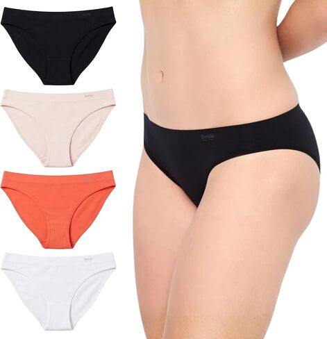 Inspirit BeMe - Women’s Out of Sight Bikini Panty | Women’s Underwear | Sexy Underwear for Women | Women’s Lingerie | 4 Pack in Kuwait
