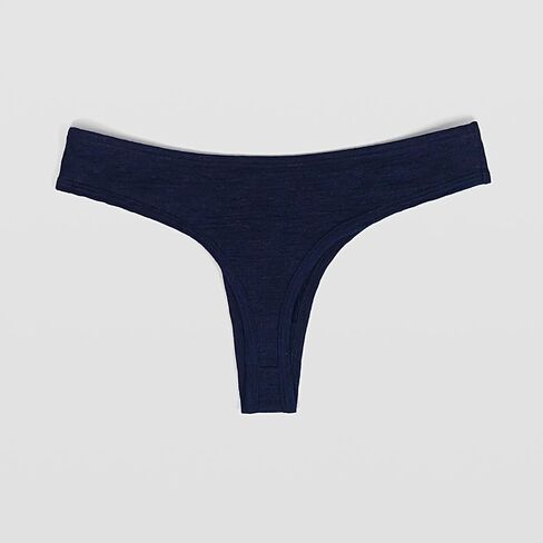 Arms of Andes Women's Alpaca Wool Thong: 160 Ultralight Black XS in Saudi Arabia
