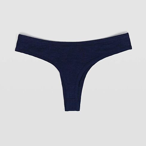 Arms of Andes Women's Alpaca Wool Thong: 160 Ultralight Black XS in Saudi Arabia