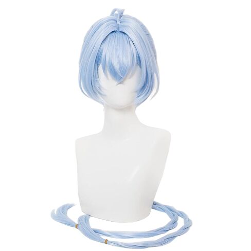 Long Straight Blonde Yellow Wig with Ponytail Anime Cosplay Wigs Heat Resistant Synthetic Hair Replacement Wigs + free cap for Adult Women Cos Anime Game Party Halloween Christmas Costume Comic in Saudi Arabia