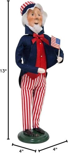 Byers' Choice Uncle Sam Caroler Figurine #ZSS09 from The Historical Collection in Saudi Arabia