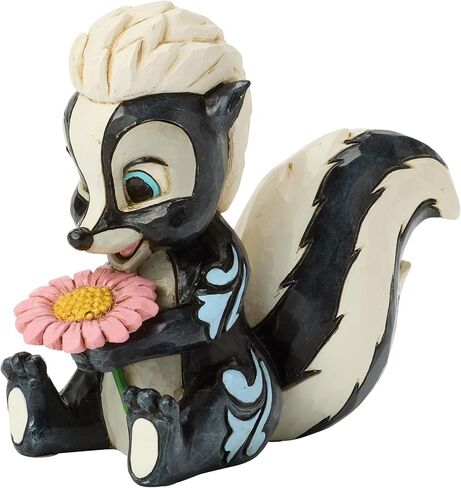 Enesco Disney Traditions من Jim Shore Bambi Flower The Skunk Miniature تمثال، 3.15 بوصة، متعدد الألوان in Kuwait
