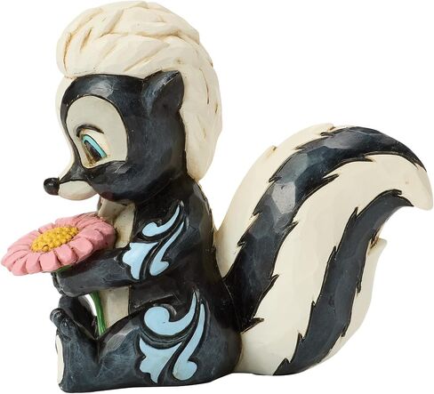 Enesco Disney Traditions من Jim Shore Bambi Flower The Skunk Miniature تمثال، 3.15 بوصة، متعدد الألوان in Kuwait
