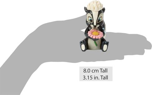 Enesco Disney Traditions من Jim Shore Bambi Flower The Skunk Miniature تمثال، 3.15 بوصة، متعدد الألوان in Kuwait