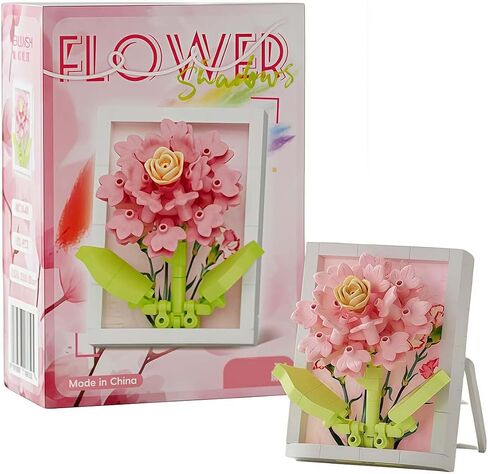 Carnation Decor Figurine, Happy Plant Desk Ornament for Bedroom, Cool Birthday Gifts and Cute Desk Knick Knacks for Home Office Shelf in Kuwait