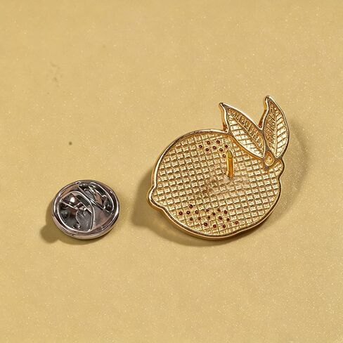 Lemon Enamel Pin Badge, Cute Yellow Citrus Fruit Lapel Brooch, Alloy Enamel Accessory for Backpack Jacket Hat in Saudi Arabia