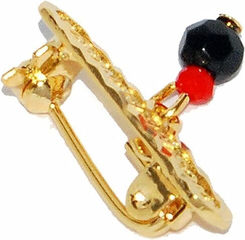 14KT GP BABY "GOD BLESS ME" "DIOS ME BENDIGA" AZABACHE LUCKY CHARM EVIL EYE PIN in Saudi Arabia