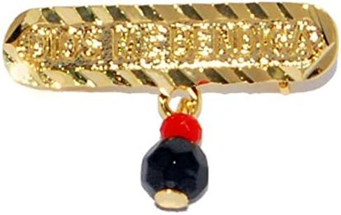 14KT GP BABY "GOD BLESS ME" "DIOS ME BENDIGA" AZABACHE LUCKY CHARM EVIL EYE PIN in Saudi Arabia