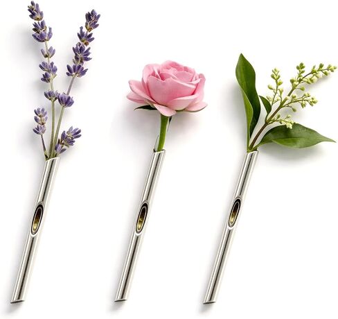 A Kind Brooch Wearable Flower Vase Holder Brooch Insert Floral Brooches for Women Men DIY Branch Shaped Flower Pin Unique Floral Pin Mothers Day Party Jewelry Gifts in Kuwait