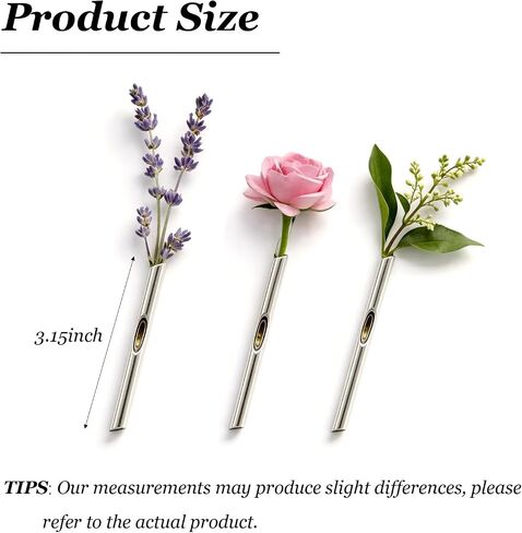 A Kind Brooch Wearable Flower Vase Holder Brooch Insert Floral Brooches for Women Men DIY Branch Shaped Flower Pin Unique Floral Pin Mothers Day Party Jewelry Gifts in Kuwait