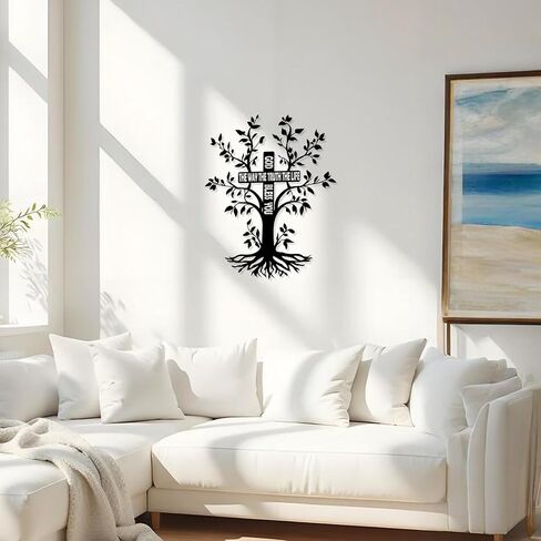 Harikikochuu Cross Wall Decor -Tree of Life Wall Art Metal Jesus Wall Decor for Home Inspirational Wall Cross for Home Decor. (Size:16.1 * 12.6in) in Saudi Arabia