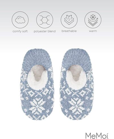 MeMoi Women's XOXO Nordic Plush Lined Non-Skid Slippers in Kuwait