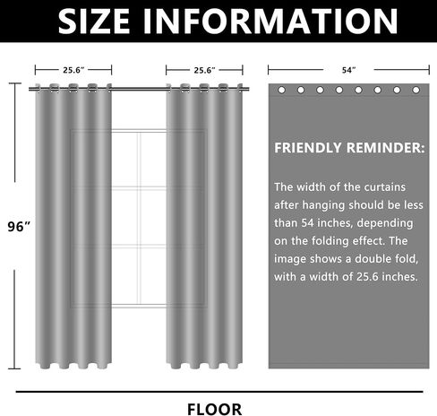 Linen Curtains for Living Room, Linen Blended Semi Sheer Light Filtering Curtain Grommet Privacy Drapes 96 Inches Long 2 Panels Set-Natural,54Wx96L in Saudi Arabia