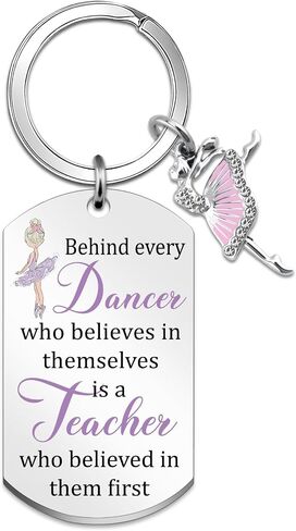 Dance Teacher Gifts for Women Dance Keychain Ballet Teacher Gifts Birthday Gift for Dance Teachers Dancer Instructor Gift Thank You Keychain for Dancers Teachers in Saudi Arabia