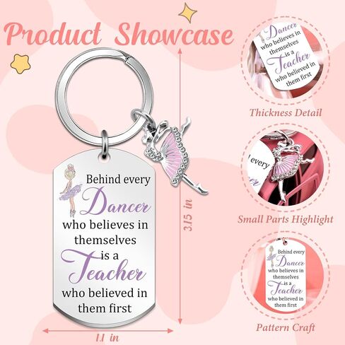 Dance Teacher Gifts for Women Dance Keychain Ballet Teacher Gifts Birthday Gift for Dance Teachers Dancer Instructor Gift Thank You Keychain for Dancers Teachers in Saudi Arabia