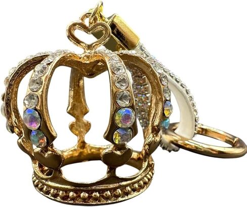 Luxury Rhinestone 3D Royal Crown Keyring, Keychain, Charm Accessory in Saudi Arabia
