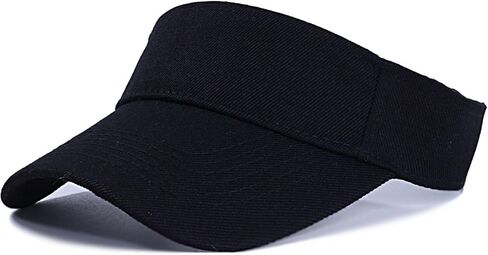 3-Pack Adjustable Sports Visor Hats for Men Women - UV Protection Sun Visors with Breathable Band for Running, Golf, Tennis, Hiking (White/Black/Gray) in Saudi Arabia
