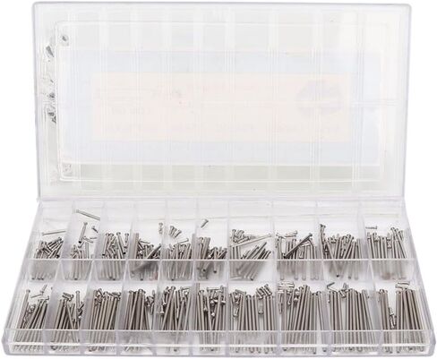 Pcs 1.2mm Thickness 20 Sizes Watch Band Spring Bars Stainless Steel Strap Link Pins for Watch Repair Professional Repair Tool Kit with Storage Case in Saudi Arabia