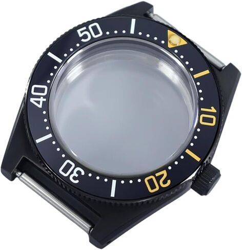 40.5 مللي متر 100 متر مقاوم للماء علبة ساعة من الفولاذ الياقوت ساعة زجاجية أجزاء لحركة Seiko NH34 NH35 NH36 NH38 in Kuwait