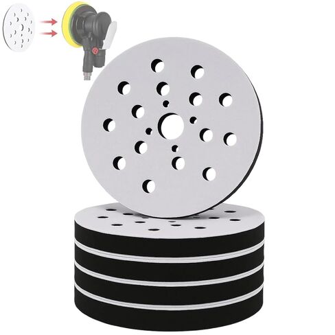 Gekufa Soft Interface Pad 6 Inch, Hook and Loop Soft Sponge Cushion Interface Buffer Pad 2 Pack, 6" x 1/2" x 3/4" Polishing Sponge Cushion Pad in Kuwait