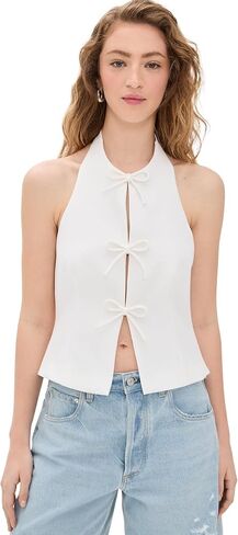 endless rose Women's Halter Tie Up Detail Top in Saudi Arabia