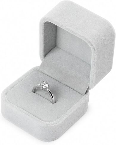 LED Lighted Heart Shape Engagement Ring Box – Luxury Ring Case with Automatic LED Light, Romantic Jewelry Gift Box for Proposal, Wedding, Anniversary, Ceremony (Red) in Saudi Arabia