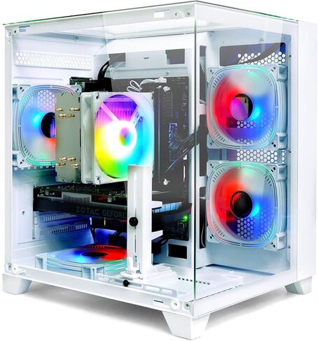 LXZ Gaming PC Desktop, I5-12400F, 2.5GHz, GeForce RTX 3050 6GB, 16GB DDR4 RAM, 1TB NVME SSD, for Gaming and Work, Black in Kuwait