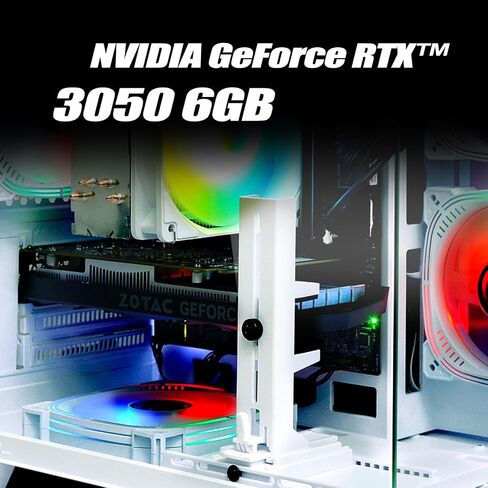 LXZ Gaming PC Desktop, I5-12400F, 2.5GHz, GeForce RTX 3050 6GB, 16GB DDR4 RAM, 1TB NVME SSD, for Gaming and Work, Black in Kuwait