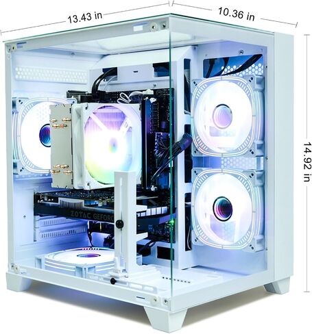 LXZ Gaming PC Desktop, I5-12400F, 2.5GHz, GeForce RTX 3050 6GB, 16GB DDR4 RAM, 1TB NVME SSD, for Gaming and Work, Black in Kuwait