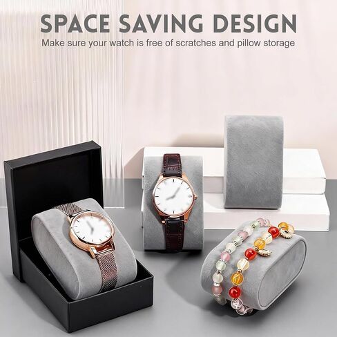 UPSTORE 6 Pcs Watch Display Pillows Bracelet Cushions Soft Watch Bracelet Holder Velvet Jewelry Display Stands for Watch Box Jewelry Display Storage Case Organizer in Kuwait