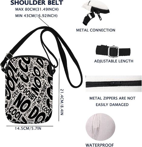 VAMSII B TV Show Cool No Doubt Crossbody Bag B Fans Merch in Kuwait