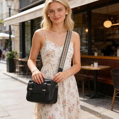 UBORSE Crossbody Purses for Women, Brown Purse with Adjustable Strap, PU Leather Crossbody Bag with RFID in Saudi Arabia