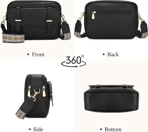UBORSE Crossbody Purses for Women, Brown Purse with Adjustable Strap, PU Leather Crossbody Bag with RFID in Saudi Arabia