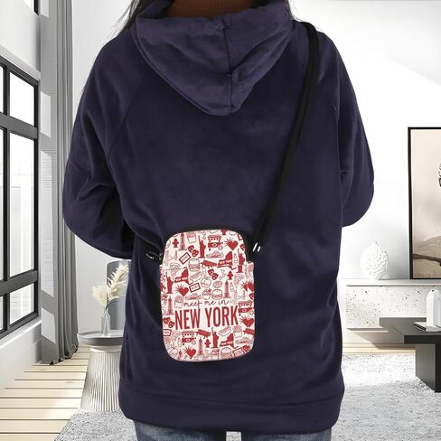حقيبة كروس Lywjyb Birdgot New York حقيبة كروس مرحبًا بكم في نيويورك هدية هدية تحمل عنوان مدينة نيويورك سلع ولاية نيويورك in Kuwait