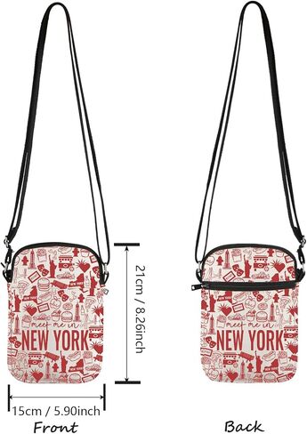 حقيبة كروس Lywjyb Birdgot New York حقيبة كروس مرحبًا بكم في نيويورك هدية هدية تحمل عنوان مدينة نيويورك سلع ولاية نيويورك in Kuwait