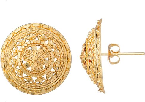 Bodha Traditional Indian Gold Plated Small Stud Earrings for Women (SJ_639) in Kuwait