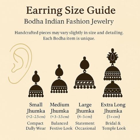 Bodha Traditional Indian Gold Plated Small Stud Earrings for Women (SJ_639) in Kuwait