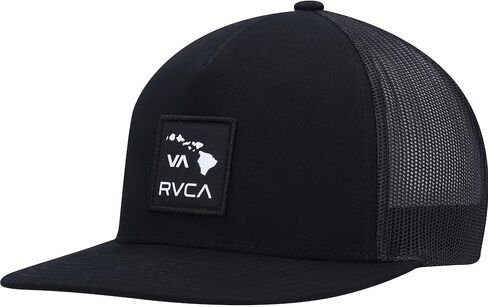 RVCA Men's Hawaii Island Patch Trucker Hat Black in Saudi Arabia