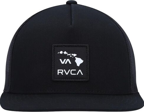 RVCA Men's Hawaii Island Patch Trucker Hat Black in Saudi Arabia