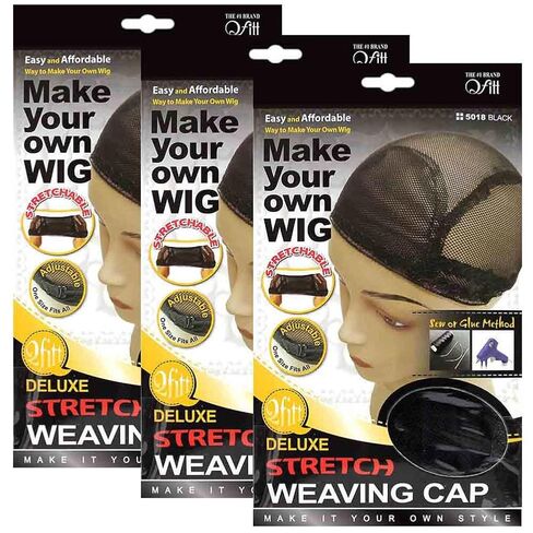 (3 Pack) Qfitt - Deluxe Stretch Weaving Cap #5018 in Saudi Arabia