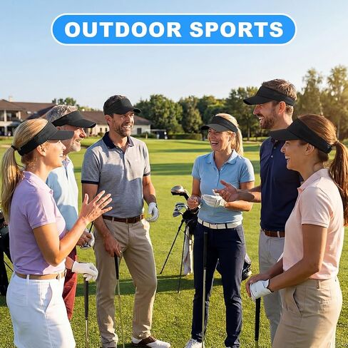 32 Pack Adjustable Sport Sun Visor Hats Bulk Solid Color Blank Golf Cap Anti Ultraviolet for Beach Tennis Baseball in Kuwait