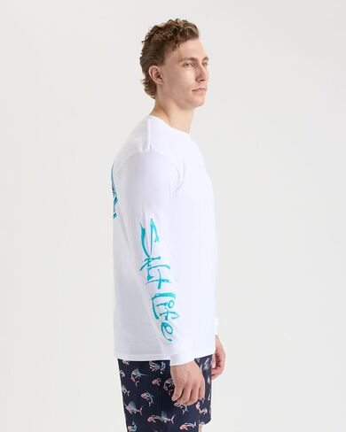 Salt Life Men's Secret Spot Long Sleeve Classic Fit Pocket Shirt in Kuwait