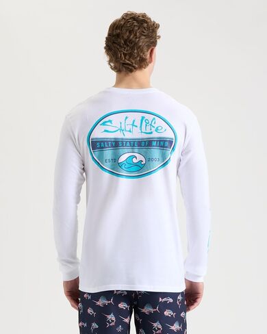 Salt Life Men's Secret Spot Long Sleeve Classic Fit Pocket Shirt in Kuwait